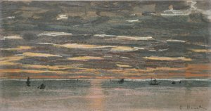 Coucher de soleil en mer