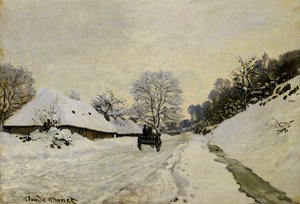 La Charrette, ou Route sous la neige à Honfleur, 1865