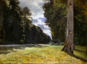 La route de Chailly à travers la forêt de Fontainebleau
