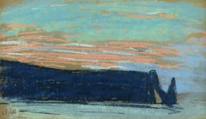 La falaise à Étretat, vers 1885