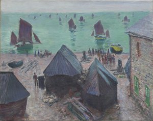 Le départ des bateaux, Étretat, 1885 - Claude Monet