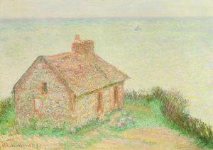 La Maison du Douanier, effet rose, 1897 - Claude Monet