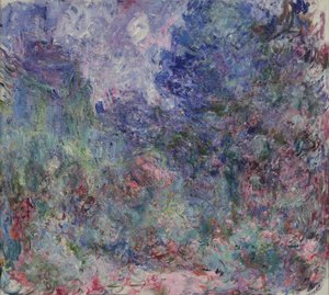 La maison à Giverny vue du jardin de roses, 1922-1924
