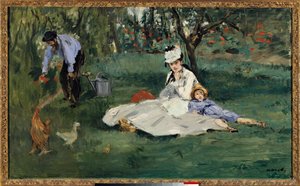 La Famille Monet dans le jardin