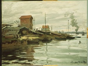 La Seine à Petit-Gennevilliers, 1872 - Claude Monet