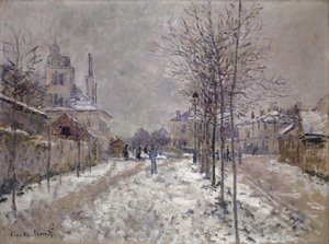 Le boulevard de Pontoise enneigé à Argenteuil, 1875 - Claude Monet
