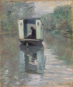 Le Bateau-atelier - Claude Monet