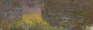 Les Nymphéas - Soleil couchant - Claude Monet