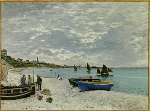La plage de Sainte-Adresse - Claude Monet