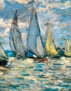 Les bateaux ou régate à Argenteuil (détail) vers 1874