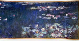 Les nymphéas, reflets verts (diptyque droit)