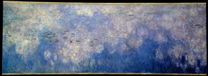 Les nymphéas ; les nuages (partie centrale du triptyque) - Claude Monet