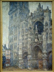 Le portail de la cathédrale de Rouen; temps gris - Claude Monet