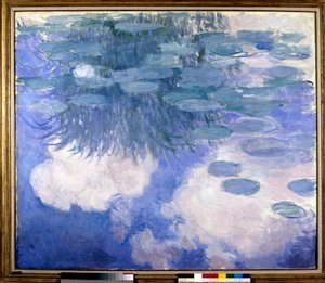 Nénuphars avec effets de nuages