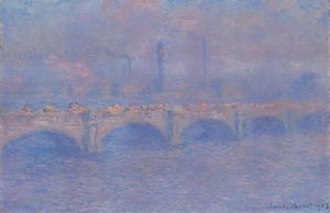 Pont de Waterloo, effet de soleil - Claude Monet