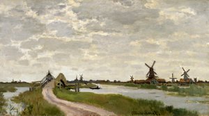 Moulins à vent près de Zaandam - Claude Monet