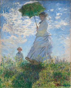 Femme avec une ombrelle - Madame Monet et son fils