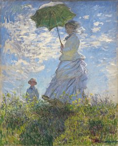 Femme avec une ombrelle - Madame Monet et son fils