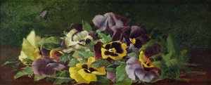 Pensées (huile sur toile)