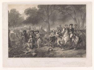 George Washington à la bataille de la Monongahela - Claude Régnier