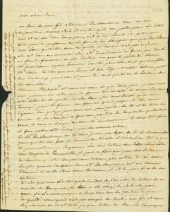 Lettre à Antoine Saugrain de son frère, 1816 - Claude Saugrain