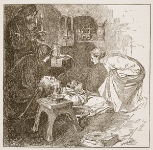 Mort de Bède, illustration de 