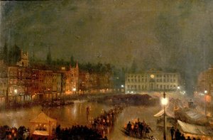 Tatouage à la torche des Robin Hood Rifles, place du marché de Nottingham, 1896 - Claude T. Stanfield Moore