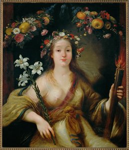 Flora ... (peinture sur toile) - Claude Vignon