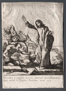 Les miracles de Jésus-Christ : Christ délivrant le possédé - Claude Vignon