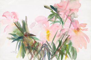 Pivoines, 1987 - Claudia Hutchins Puechavy