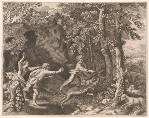 La chasse au loup, planche 5 des Pastorales - Claudine Bouzonnet Stella