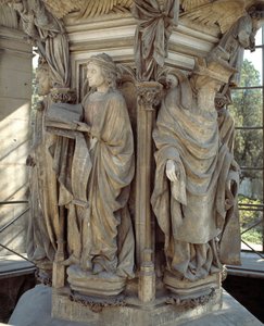 Jérémie et Zacharie. La base du Puits de Moïse (sculpture)