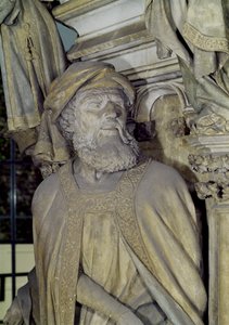Le Puits de Moïse (détail de Daniel du piédestal hexagonal) - Claus and Malouel, Jean Sluter