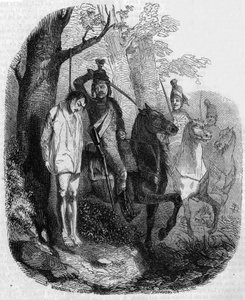 Claude Rameau abattu par des hussards