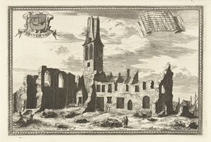Vue de la ruine du monastère Koningsveld - Coenraet Decker