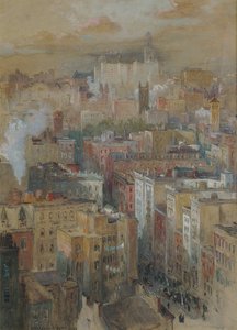Vue de New York, vers 1910 - Colin Campbell Cooper