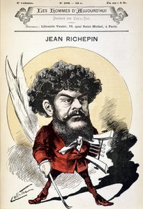 Caricature de Jean Richepin (1849-1926), écrivain français. - Coll Toc