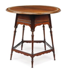 Table circulaire victorienne, vers 1870 - Collinson and Lock