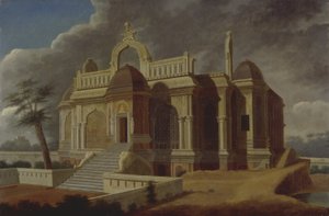 Mausolée avec éléphants en pierre, 1788