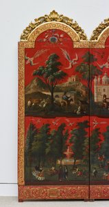 Biombo avec vues de Mexico