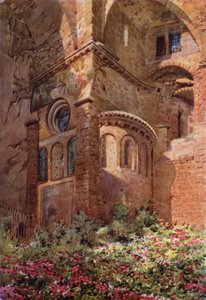 Sacro Speco avec Roseto, abside de la chapelle la plus basse, Subiaco - Commendator Formilli
