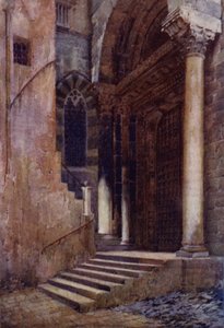 La porte latérale de la cathédrale de San Lorenzo, Gênes - Commendator Formilli