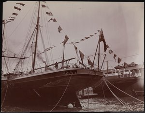 S.S. "Umbria" à quai, vers 1897 - Company Byron