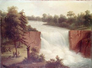 Vue des chutes de Genesee - Comte de Beaujolais