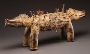 Figure de chien de pouvoir Kongo - Congolese Congolese