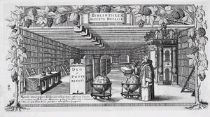 August von Brunswick-Lüneburg dans sa bibliothèque, 1650