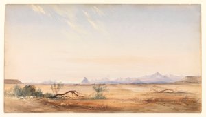 Cordillère des Andes, vue depuis la plaine du Mystère, près de Santa Cruz, c.1878 - Conrad Martens