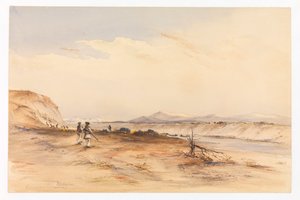 Chasse sur la rivière Santa Cruz, vers 1878 - Conrad Martens