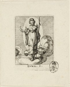 Luna, planche sept de Der VII Planeten - Conrad Meyer