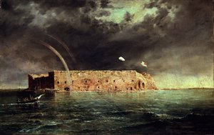 Vue de Fort Sumter, Caroline du Sud, 1863